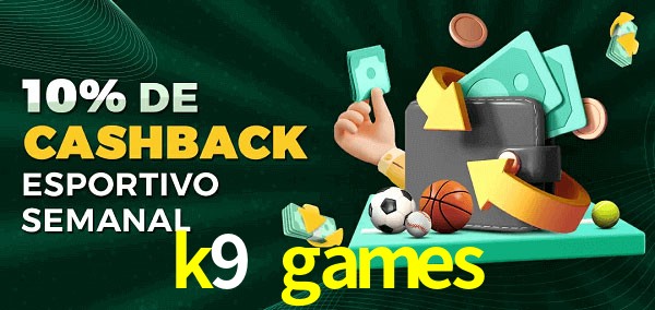 10% de bônus de cashback na k9 games